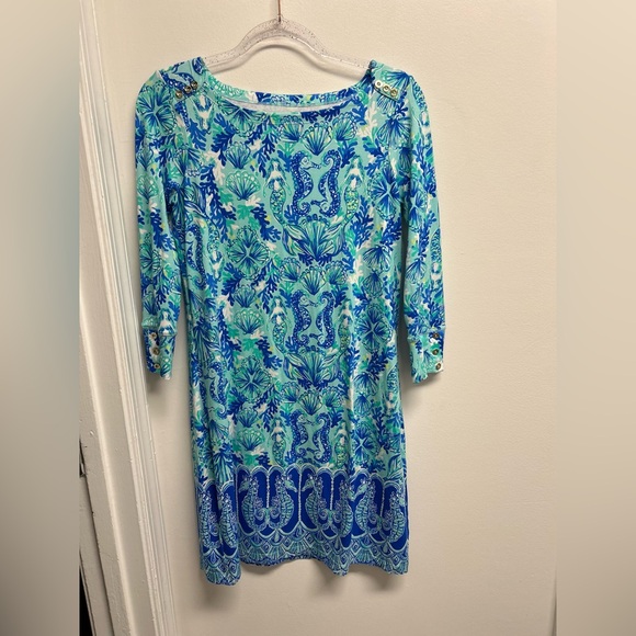 Lilly Pulitzer Dresses & Skirts - Lilly Pulitzer Blue and Green Floral Top
